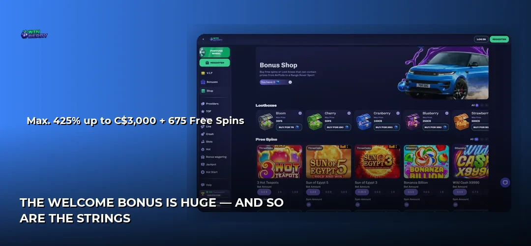 WinBerry promotional banner