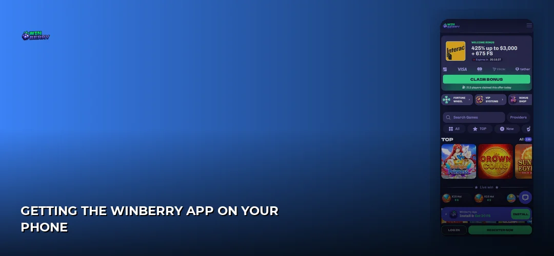 WinBerry promotional banner